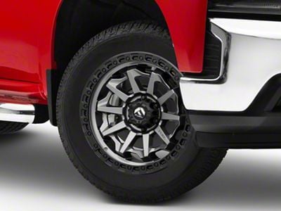 Fuel Wheels Covert Matte Gunmetal with Black Bead Ring 6-Lug Wheel; 20x9; 20mm Offset (19-24 Silverado 1500)