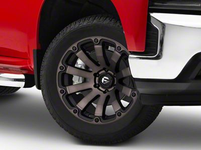 Fuel Wheels Diesel Matte Black Double Dark Tint 6-Lug Wheel; 20x9; 1mm Offset (19-25 Silverado 1500)