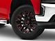 Fuel Wheels Flame Gloss Black Milled with Candy Red 6-Lug Wheel; 20x9; 1mm Offset (19-25 Silverado 1500)