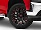 Fuel Wheels Flame Gloss Black Milled with Candy Red 6-Lug Wheel; 22x10; -18mm Offset (19-25 Silverado 1500)