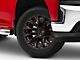 Fuel Wheels Flame Gloss Black Milled with Red Accents 6-Lug Wheel; 20x9; 20mm Offset (19-24 Silverado 1500)