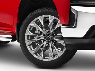 Fuel Wheels Flame Platinum 6-Lug Wheel; 22x12; -44mm Offset (19-24 Silverado 1500)