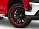 Fuel Wheels Fusion Forged Burn Matte Black with Candy Red Lip 6-Lug Wheel; 24x12; -44mm Offset (19-24 Silverado 1500)