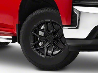 Fuel Wheels Fusion Forged Flux Gloss Black 6-Lug Wheel; 18x9; 1mm Offset (19-24 Silverado 1500)