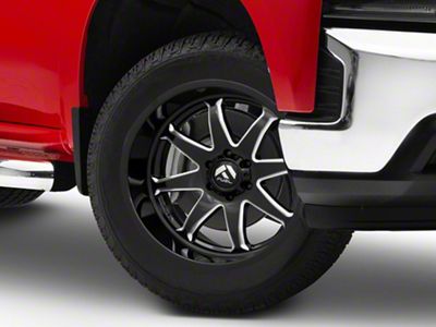 Fuel Wheels Hammer Gloss Black Milled 6-Lug Wheel; 20x10; -18mm Offset (19-25 Silverado 1500)