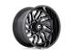 Fuel Wheels Hurricane Gloss Black Milled 6-Lug Wheel; 22x12; -44mm Offset (19-24 Silverado 1500)