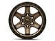 Fuel Wheels Kicker Matte Bronze with Black Bead Ring 6-Lug Wheel; 17x9; 1mm Offset (19-24 Silverado 1500)