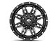 Fuel Wheels Lethal Matte Black Milled 6-Lug Wheel; 17x9; -12mm Offset (19-24 Silverado 1500)