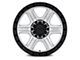 Fuel Wheels Outrun Machined with Gloss Black Lip 6-Lug Wheel; 17x8.5; -10mm Offset (14-18 Silverado 1500)