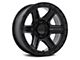 Fuel Wheels Outrun Matte Black with Gloss Black Lip 6-Lug Wheel; 17x8.5; -10mm Offset (14-18 Silverado 1500)