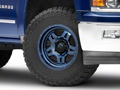 Fuel Wheels Oxide Dark Blue 6-Lug Wheel; 17x8.5; -10mm Offset (14-18 Silverado 1500)