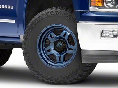 Fuel Wheels Oxide Dark Blue 6-Lug Wheel; 17x8.5; 1mm Offset (14-18 Silverado 1500)