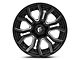 Fuel Wheels Rage Gloss Black Milled 6-Lug Wheel; 20x9; 1mm Offset (19-24 Silverado 1500)