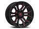 Fuel Wheels Rage Gloss Black Red Tinted 6-Lug Wheel; 20x10; -18mm Offset (19-24 Silverado 1500)