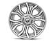 Fuel Wheels Rage Platinum Brushed Gunmetal 6-Lug Wheel; 20x9; 1mm Offset (19-24 Silverado 1500)