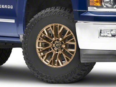 Fuel Wheels Rebar Platinum Bronze Milled 6-Lug Wheel; 17x9; -12mm Offset (14-18 Silverado 1500)