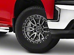 Fuel Wheels Rebel Matte Gunmetal with Black Bead Ring 6-Lug Wheel; 18x9; 1mm Offset (19-25 Silverado 1500)