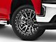 Fuel Wheels Rebel Matte Gunmetal with Black Bead Ring 6-Lug Wheel; 22x10; -13mm Offset (19-24 Silverado 1500)