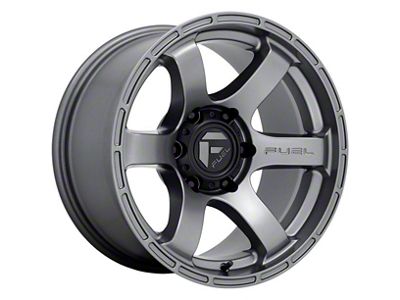Fuel Wheels Rush Matte Gunmetal 6-Lug Wheel; 18x9; -12mm Offset (19-24 Silverado 1500)