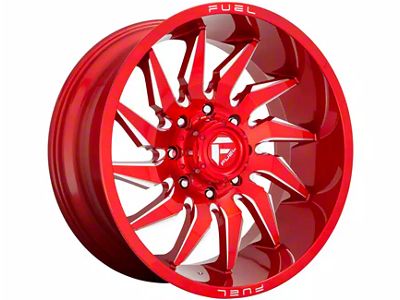 Fuel Wheels Saber Candy Red Milled 6-Lug Wheel; 20x10; -18mm Offset (19-25 Silverado 1500)