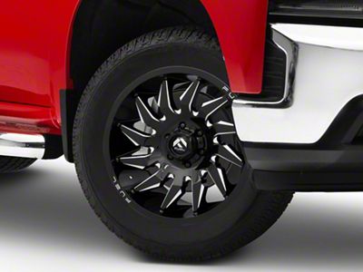 Fuel Wheels Saber Gloss Black Milled 6-Lug Wheel; 20x10; -18mm Offset (19-24 Silverado 1500)