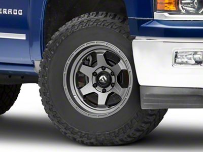 Fuel Wheels Shok Matte Gunmetal 6-Lug Wheel; 17x9; 20mm Offset (14-18 Silverado 1500)