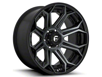 Fuel Wheels Siege Gloss Machined Double Dark Tint 6-Lug Wheel; 20x9; 20mm Offset (19-25 Silverado 1500)