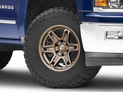 Fuel Wheels Slayer Matte Bronze 6-Lug Wheel; 17x8.5; -15mm Offset (14-18 Silverado 1500)