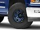 Fuel Wheels Syndicate Dark Blue with Black Ring 6-Lug Wheel; 17x9; -12mm Offset (14-18 Silverado 1500)