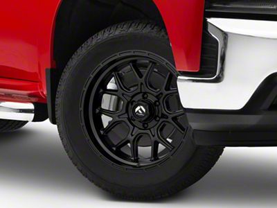 Fuel Wheels Tech Matte Black 6-Lug Wheel; 20x9; 1mm Offset (19-24 Silverado 1500)