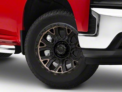 Fuel Wheels Traction Matte Black with Double Dark Tint 6-Lug Wheel; 20x10; -18mm Offset (19-24 Silverado 1500)