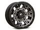 Fuel Wheels Traction Matte Gunmetal with Black Ring 6-Lug Wheel; 20x10; -18mm Offset (19-24 Silverado 1500)
