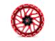 Fuel Wheels Triton Candy Red Milled 6-Lug Wheel; 20x10; -19mm Offset (19-24 Silverado 1500)