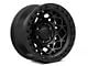 Fuel Wheels Unit Matte Black with Matte Black Ring 6-Lug Wheel; 17x9; 1mm Offset (19-24 Silverado 1500)