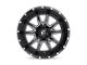 Fuel Wheels Vandal Gloss Black Milled 6-Lug Wheel; 20x9; 19mm Offset (19-24 Silverado 1500)