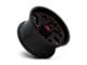 Fuel Wheels Vortex Gloss Black with Red Tinted Clear 6-Lug Wheel; 20x10; -18mm Offset (19-24 Silverado 1500)