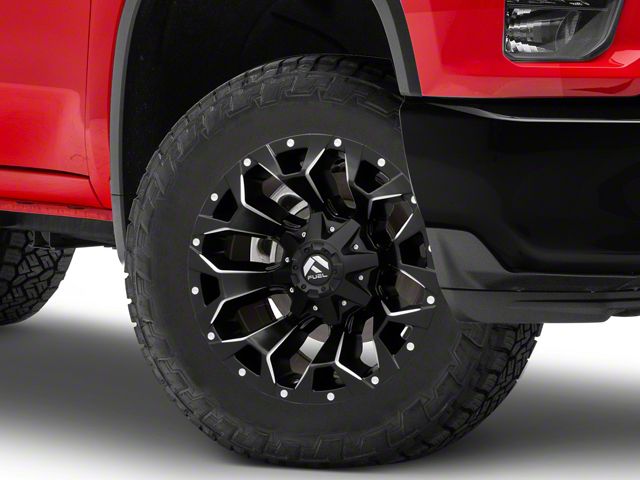 Fuel Wheels Assault Matte Black Milled 8-Lug Wheel; 20x9; 20mm Offset (20-24 Silverado 2500 HD)
