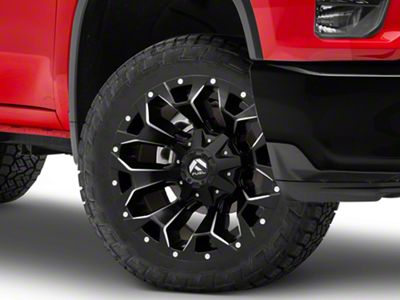 Fuel Wheels Assault Matte Black Milled 8-Lug Wheel; 22x9.5; 20mm Offset (20-24 Silverado 2500 HD)