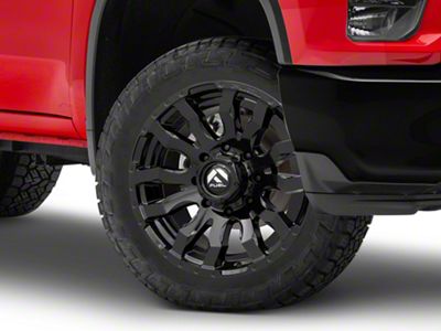 Fuel Wheels Blitz Gloss Black 8-Lug Wheel; 22x12; -44mm Offset (20-24 Silverado 2500 HD)