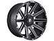 Fuel Wheels Contra Matte Black Milled 8-Lug Wheel; 20x9; 1mm Offset (20-25 Silverado 2500 HD)