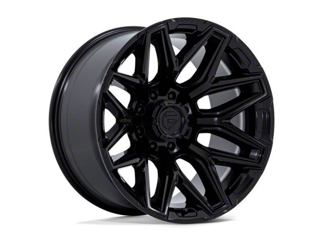 Fuel Wheels Flux Gloss Black 8-Lug Wheel; 20x9; 1mm Offset (07-10 Silverado 2500 HD)