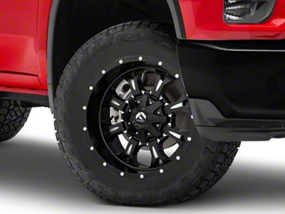 Fuel Wheels Krank Matte Black Milled 8-Lug Wheel; 20x10; -12mm Offset (20-24 Silverado 2500 HD)