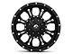 Fuel Wheels Krank Matte Black Milled 8-Lug Wheel; 17x9; 1mm Offset (07-10 Silverado 2500 HD)