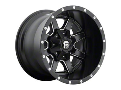 Fuel Wheels Maverick Matte Black Milled 8-Lug Wheel; 18x12; -44mm Offset (07-10 Silverado 2500 HD)