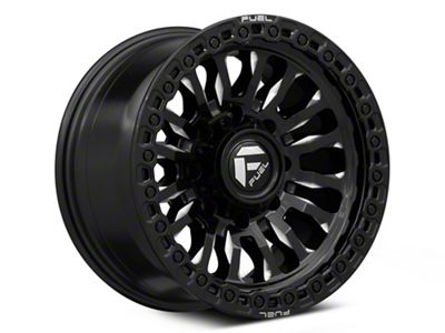 Fuel Wheels Rincon Gloss Black Milled 8-Lug Wheel; 17x9; -12mm Offset (07-10 Silverado 2500 HD)