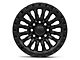 Fuel Wheels Rincon Matte Black with Gloss Black Lip 8-Lug Wheel; 17x9; 1mm Offset (07-10 Silverado 2500 HD)