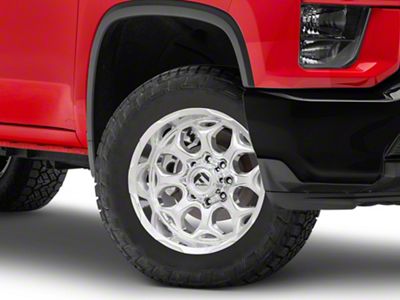 Fuel Wheels Scepter Polished Milled 8-Lug Wheel; 20x10; -18mm Offset (20-24 Silverado 2500 HD)