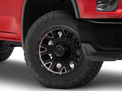 Fuel Wheels Traction Matte Black with Double Dark Tint 8-Lug Wheel; 20x9; 1mm Offset (20-24 Silverado 2500 HD)