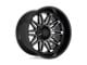 Fuel Wheels Twitch Blackout 8-Lug Wheel; 22x10; -18mm Offset (07-10 Silverado 2500 HD)