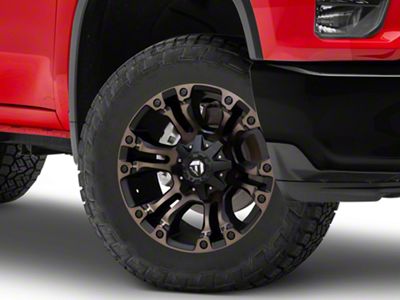 Fuel Wheels Vapor Matte Black Double Dark Tint 8-Lug Wheel; 20x9; 1mm Offset (20-24 Silverado 2500 HD)